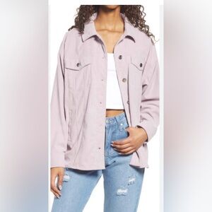 Thread & Supply Blush Pink Utility Shirt Jacket